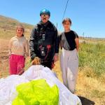 Çelikhan’da ilk kez yamaç paraşütü uçuşları gerçekleştirildi