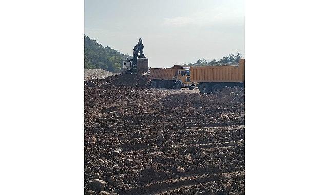 Göynük'te yol çalışması 