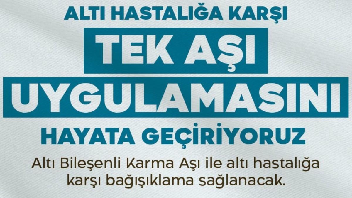 6 bileşenli karma aşı uygulaması Türkiye genelinde başladı 6 bileşenli karma aşı uygulaması Türkiye genelinde başladı