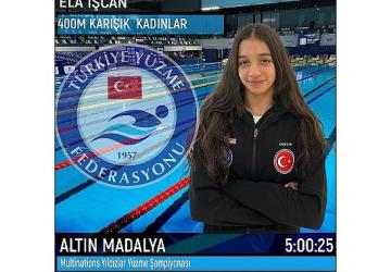 Gölcüklü Milli Sporcu Ela İşcan'dan Büyük Başarı