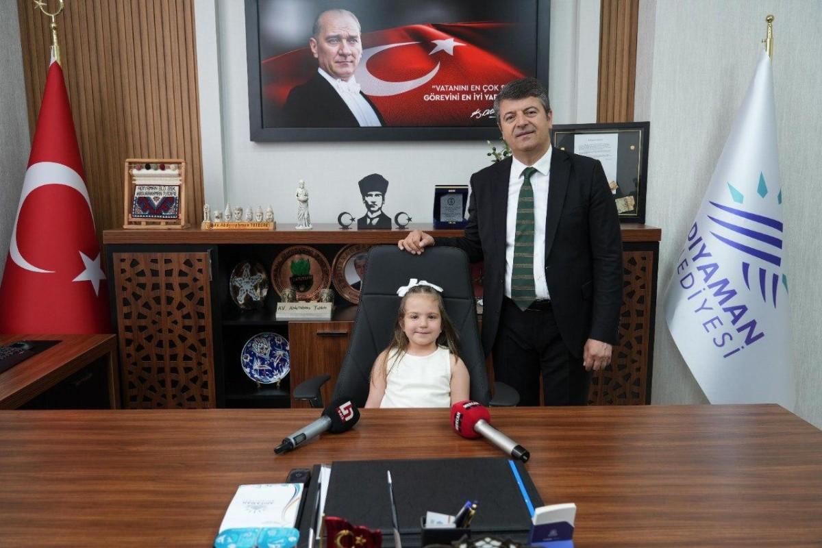 Adıyaman Belediyesi’nde 23 Nisan coşkusu: Çocuk başkanlar hayallerini anlattı