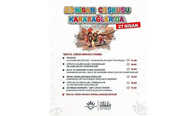 Karabağlar'da 23 Nisan Coşkusu başladı