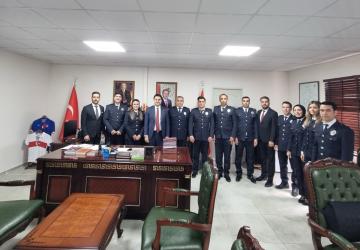 Gölbaşı İlçe Emniyet Müdürü Gönül'den Kaymakam Seyhan'a ziyaret