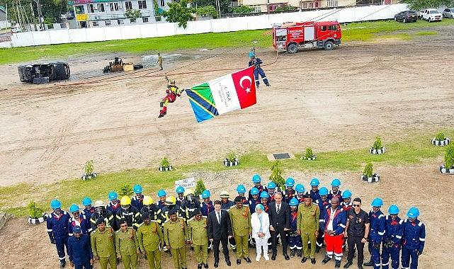 Konya Büyükşehir İtfaiyesi Tanzanya'da Yangın ve Arama Kurtarma Eğitimini Başarıyla Tamamladı