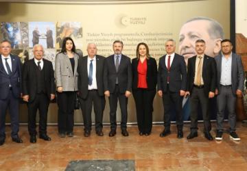 Adıyaman Platformu’ndan Bakan Yardımcısı Ahmet Aydın’a esnafa destek talebi