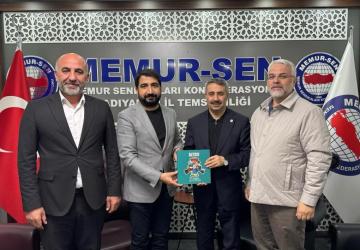 Alkayış, Memur-Sen İl Temsilciliği’ni ziyaret etti