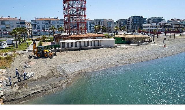 Güzelbahçe'de tekneler için çekek yeri yapıldı Güzelbahçe'de tekneler için çekek yeri yapıldı
