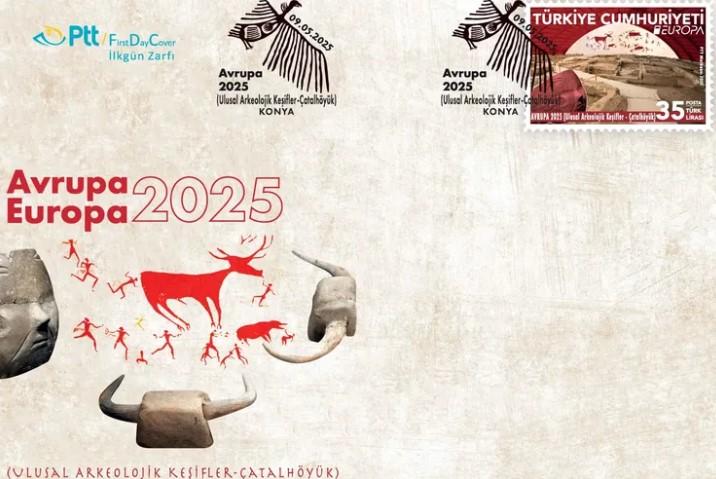 PTT’den ‘Çatalhöyük’ Temalı Avrupa 2025 Anma Pulu PTT’den ‘Çatalhöyük’ Temalı Avrupa 2025 Anma Pulu