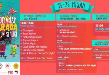 'Adıyaman Bir Arada Çocuk Şenliği' 19-26 Nisan tarihleri arasında ikinci kez düzenleniyor