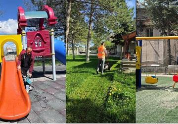 Park ve Bahçeler Müdürlüğü'nden Yoğun Bahar Mesaisi
