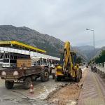 Kemer'de altyapı çalışmaları