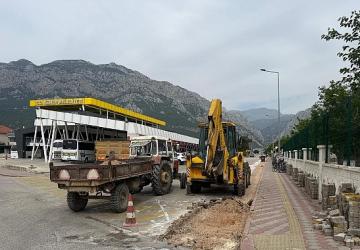 Kemer'de altyapı çalışmaları