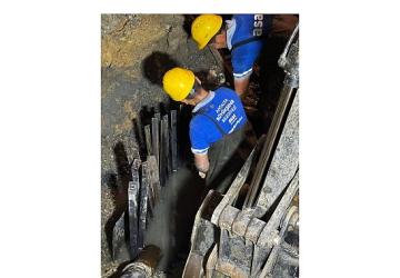 Zarar gören kollektör hattı onarıldı