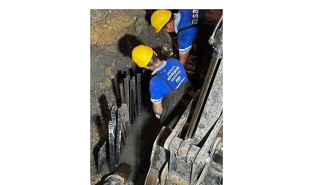 Zarar gören kollektör hattı onarıldı Zarar gören kollektör hattı onarıldı