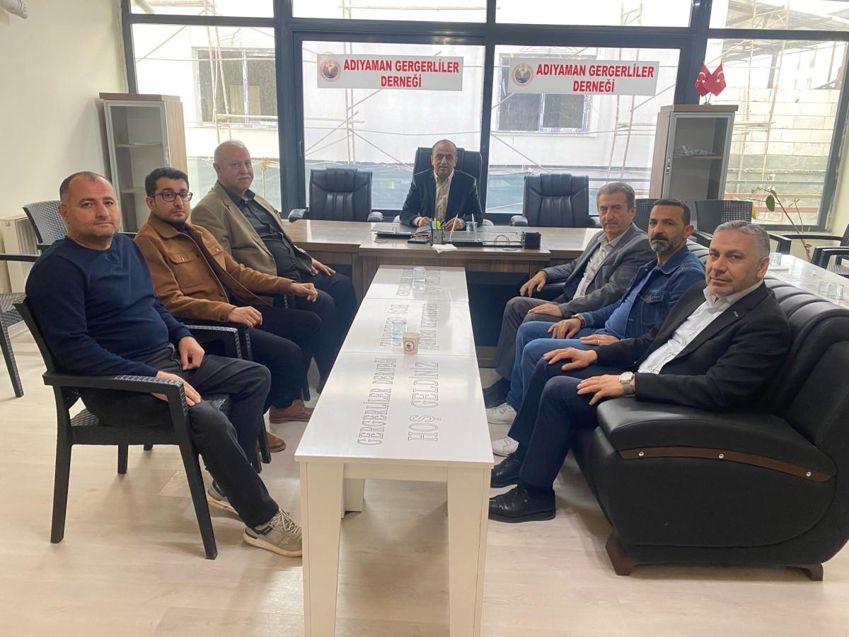 Adıyaman Kent Konseyi, Adıyaman Gergerliler Derneğini ziyaret etti