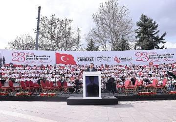 Çankaya'da 23 Nisan Ulusal Egemenlik ve Çocuk Bayramı coşkuyla kutlandı