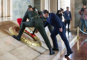 Adalet Bakanı Yılmaz Tunç ve HSK üyeleri Anıtkabir’i ziyaret etti