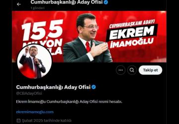 CHP’nin tutuklu adayı Ekrem İmamoğlu için resmi X hesabı açıldı