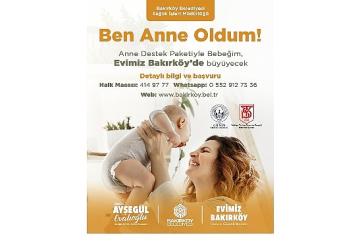 Bakırköy Belediyesinden annelere destek