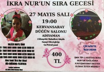 ‘Birlikte Başarabiliriz’: SMA Tip-1 İkra Nur’un tedavisi için Adıyaman’da yardım gecesi düzenleniyor - Videolu Haber