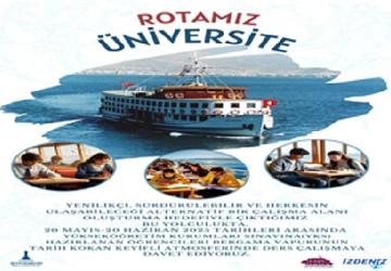 Bergama Vapuru rotasını gençler için çevirdi
