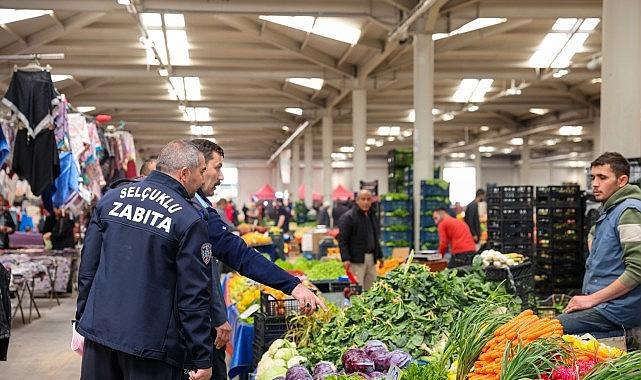 Selçuklu Belediyesi'nden Pazar Yeri Denetimi