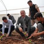 Adıyaman’da 500 metrekarelik uygulama serası açıldı
