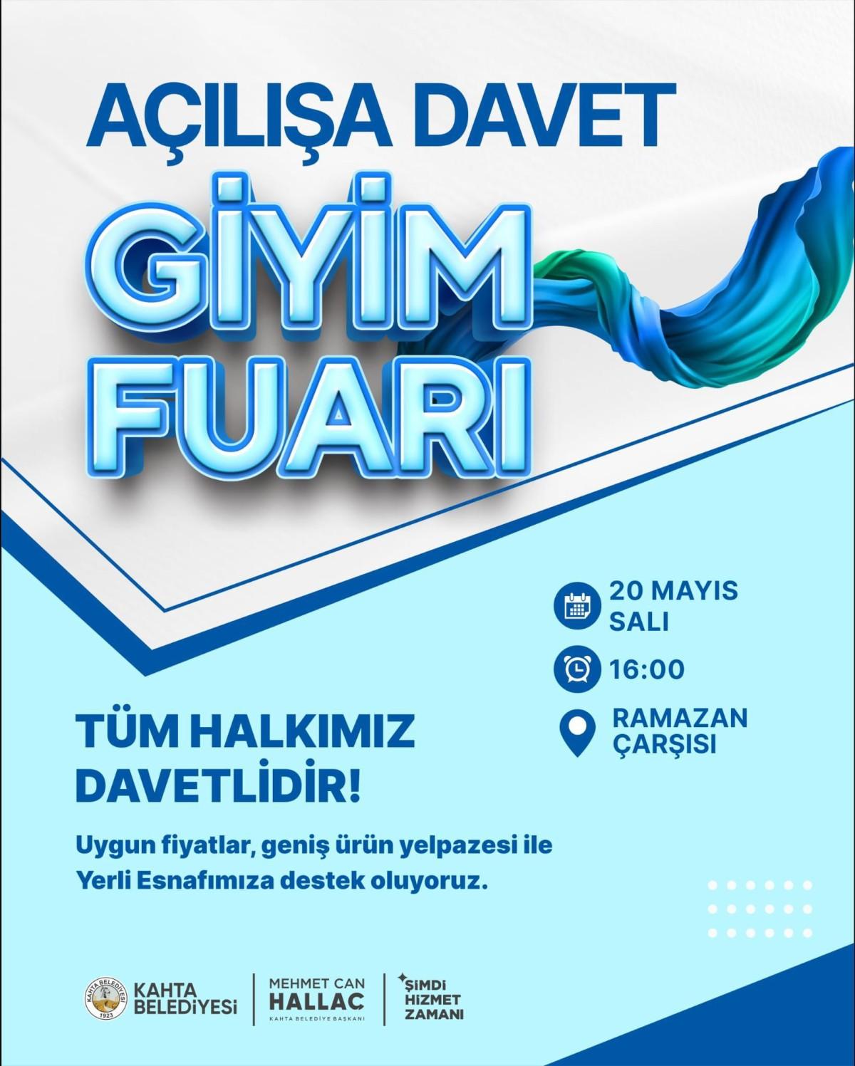 Kahta’da Giyim Fuarı açılıyor Kahta’da Giyim Fuarı açılıyor