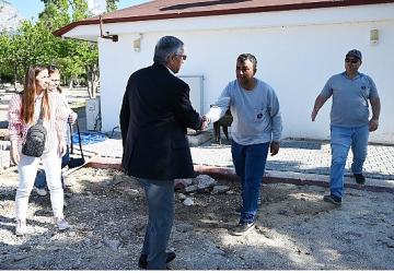 Başkan Topaloğlu ilçe genelindeki çalışmaları denetledi