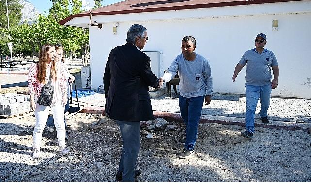 Başkan Topaloğlu ilçe genelindeki çalışmaları denetledi Başkan Topaloğlu ilçe genelindeki çalışmaları denetledi