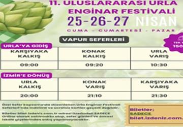 İZDENİZ'den Urla Enginar Festivali'ne özel sefer