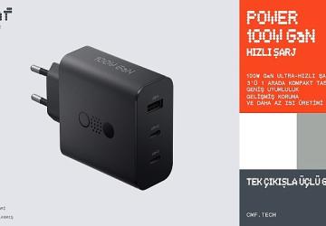 CMF'den GaN teknolojisiyle donatılmış iki yeni nesil hızlı şarj adaptörü