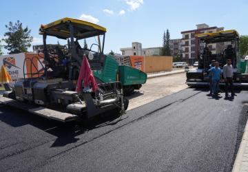Başkan Tutdere Alitaşı Mahallesi’nde asfalt çalışmalarını inceledi