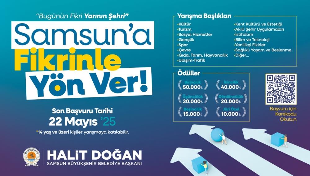 Büyükşehir'den 'Samsun'a Fikrinle Yön Ver' Yarışması Düzenlendi Büyükşehir'den 'Samsun'a Fikrinle Yön Ver' Yarışması Düzenlendi