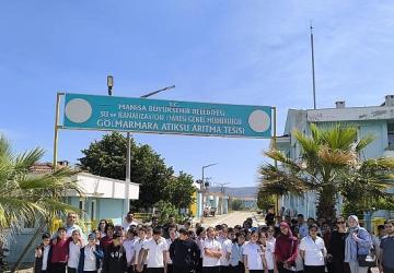 Gölmarmaralı öğrenciler arıtma tesisinde suyun değerini yerinde öğrendi