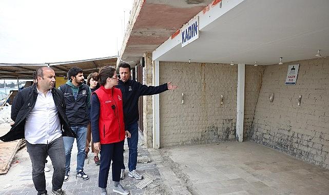 Ilıca Plajı'nda yaz hazırlıkları sürüyor