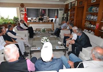 Kuzdere'de yaşayan vatandaşlardan Başkan Topaloğlu'na anlamlı ziyaret