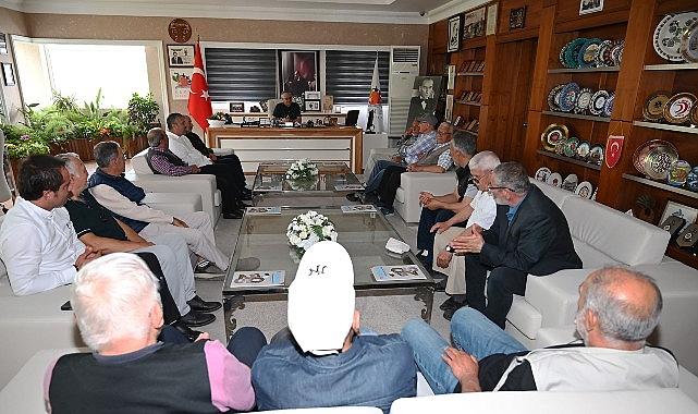 Kuzdere'de yaşayan vatandaşlardan Başkan Topaloğlu'na anlamlı ziyaret