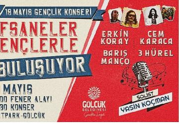 Gölcük'te 19 Mayıs Coşkusu Gençlik Konseri ile Katlanacak