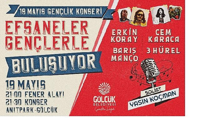 Gölcük'te 19 Mayıs Coşkusu Gençlik Konseri ile Katlanacak