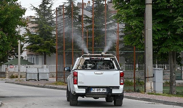 Selçuklu'da ilaçlama çalışmaları başladı Selçuklu'da ilaçlama çalışmaları başladı