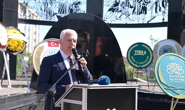 Nilüfer'de 19 Mayıs kutlamaları çelenk sunma töreni ile başladı