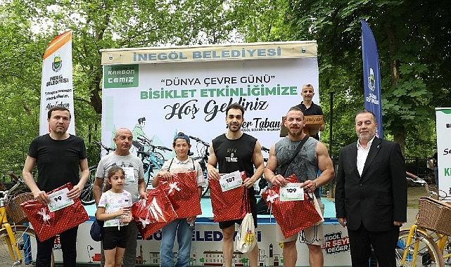 İnegöl'de Pedallar Temiz Gelecek İçin Döndü