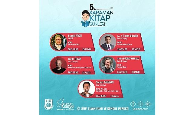 Karaman Belediyesi'nin geleneksel hale getirdiği Kitap Günleri başlıyor.