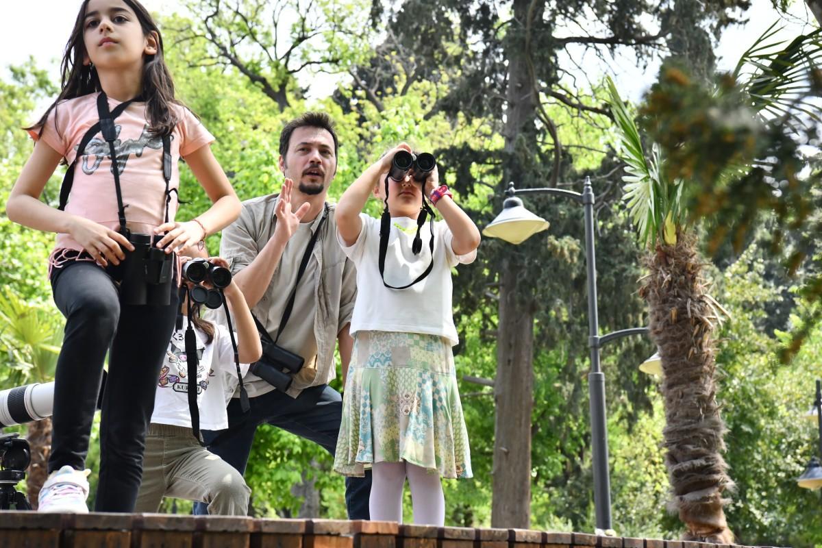 Halk Bahçesi'nde Kuş Gözlem Etkinliği Düzenlendi