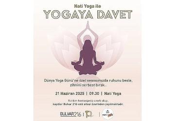 Bulvar 216'da Dünya Yoga Günü'ne özel seansla yogaya davet!