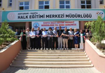 Kahta Halk Eğitim Merkezi’nde yılsonu sergisi açıldı