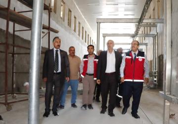 Akkan, Yapımı devam eden Hayvan Pazarı ve Mezbahane Tesisini inceledi