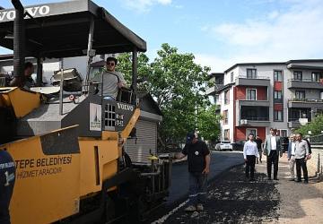 Ertuğrulgazi Mahallesi'ne 250 Ton Asfalt