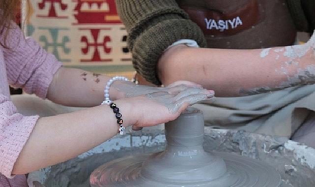 "Gezen Çömlek Atölyesi" çocukların ilgi odağı oldu